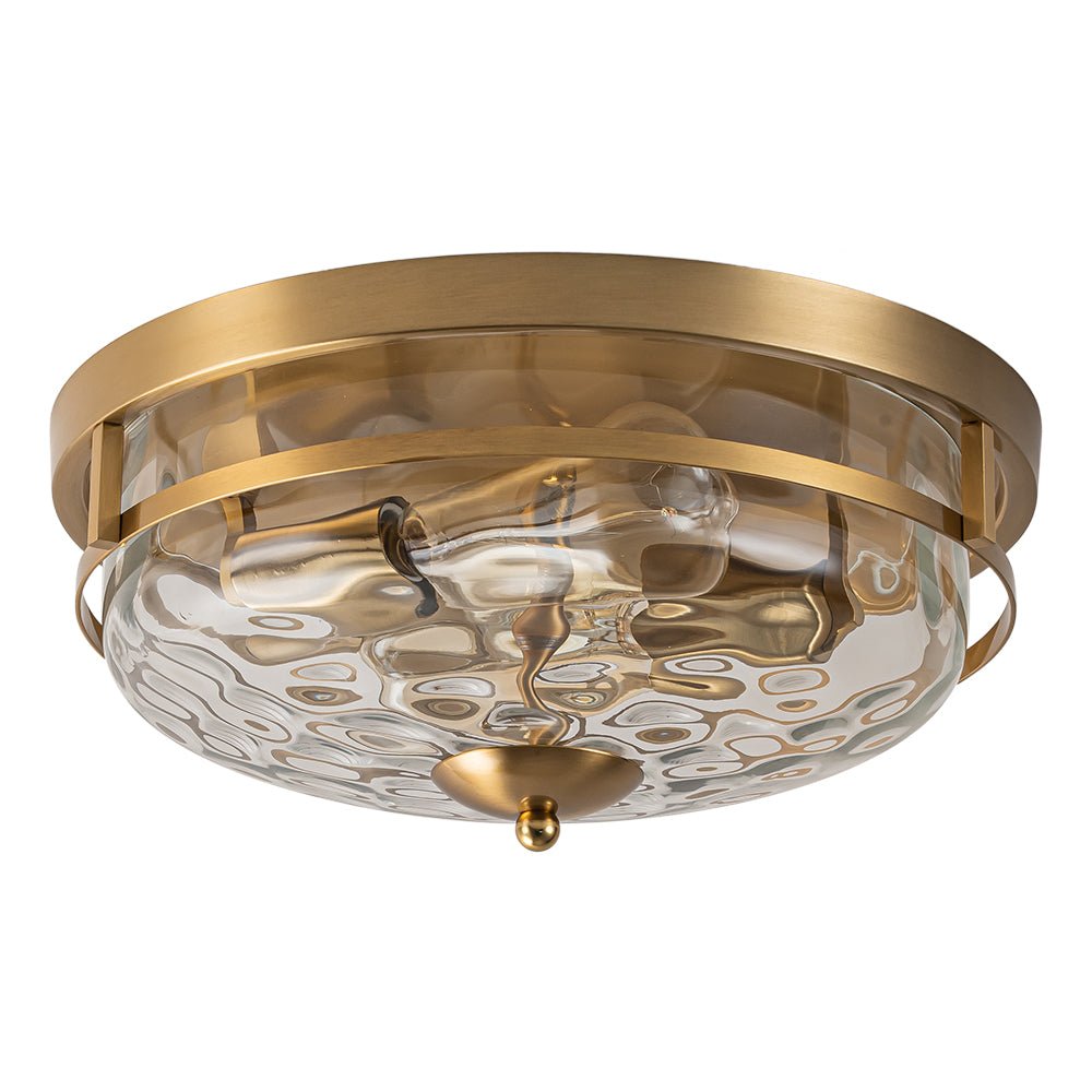 Norvia Minimalist Glass Flush Mount Ceiling Light