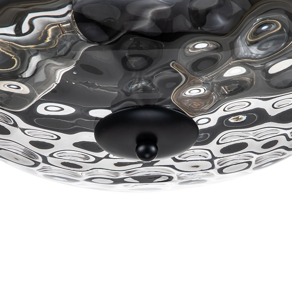 Norvia Minimalist Glass Flush Mount Ceiling Light