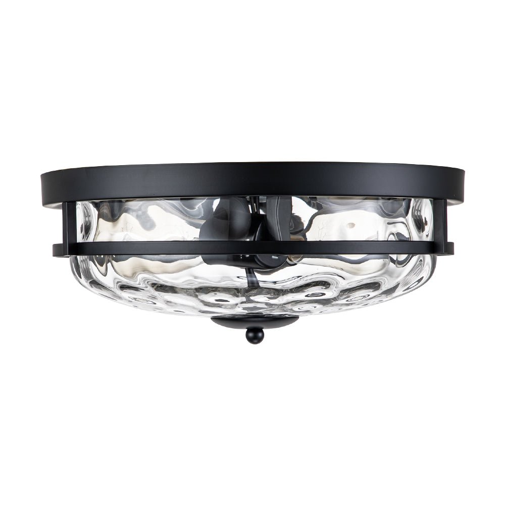 Norvia Minimalist Glass Flush Mount Ceiling Light