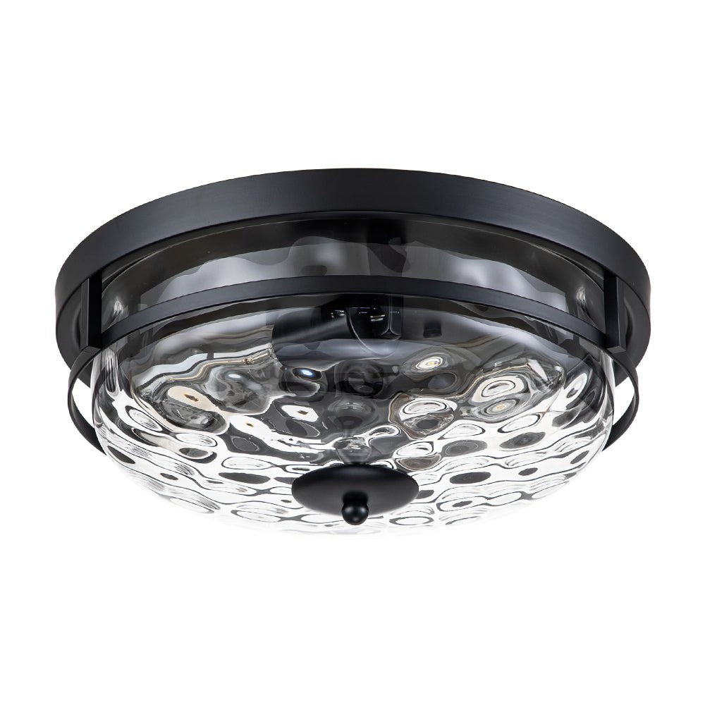 Norvia Minimalist Glass Flush Mount Ceiling Light