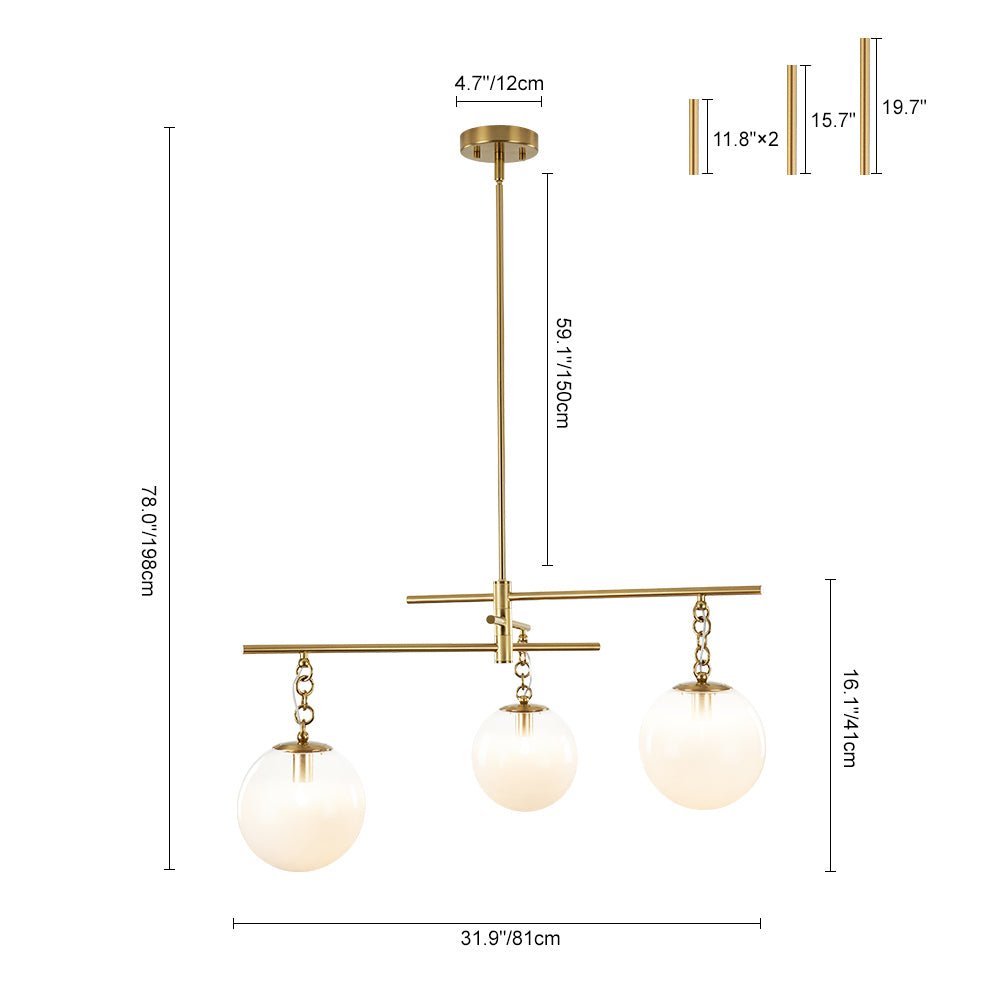 Caeluvo Adjustable Gradual Sputnik Metal Chandelier