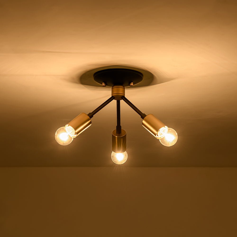 Norduvum Sputnik Metal Semi Flush Mount Ceiling Light