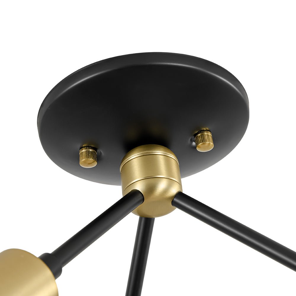 Norduvum Sputnik Metal Semi Flush Mount Ceiling Light
