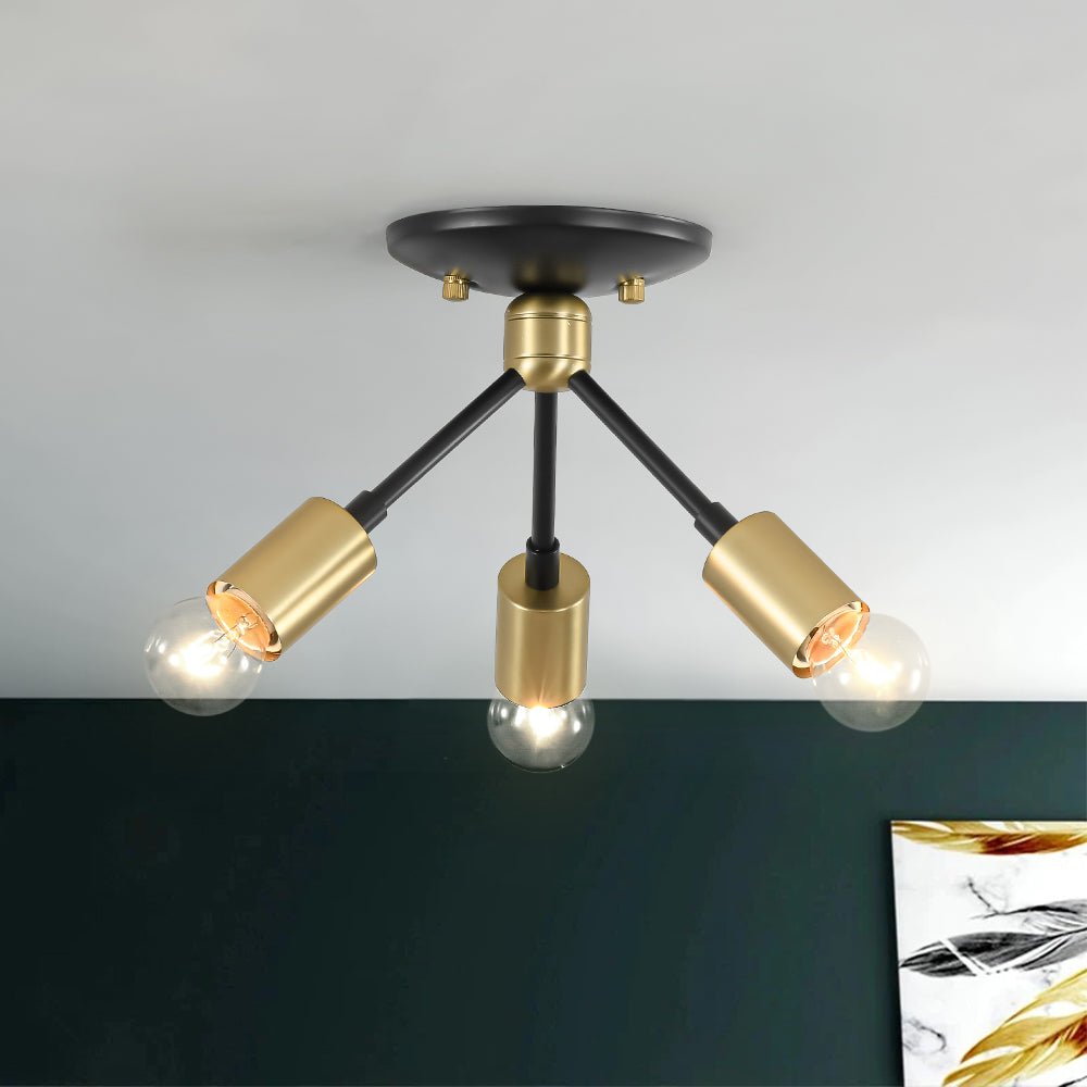 Norduvum Sputnik Metal Semi Flush Mount Ceiling Light