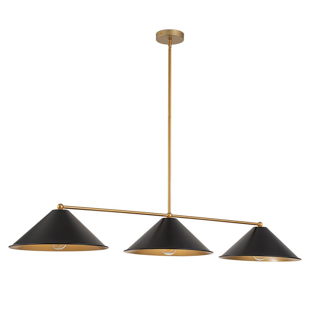 Rauduvix Black Cone Shade Metal Pendant