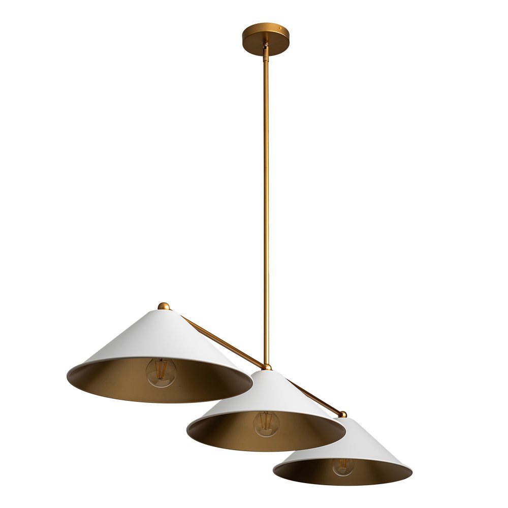 Rauduvix Black Cone Shade Metal Pendant