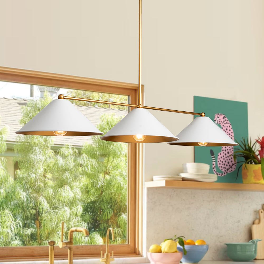 Rauduvix Black Cone Shade Metal Pendant