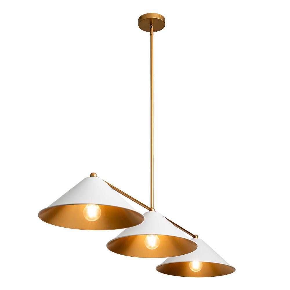Rauduvix Black Cone Shade Metal Pendant
