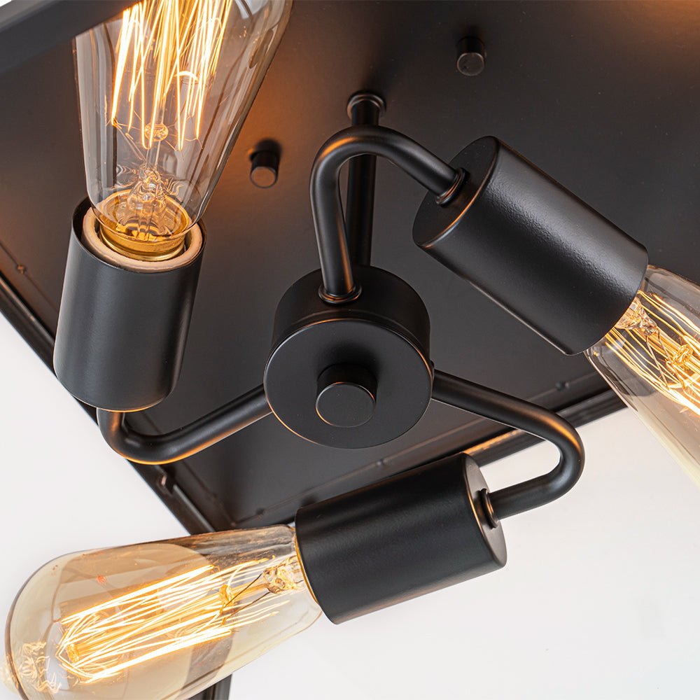 Gloruvyr Square Box Clear Glass Ceiling Light