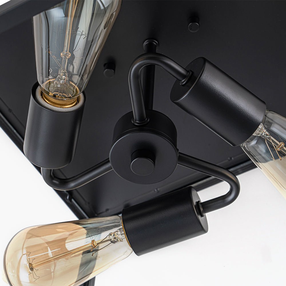 Gloruvyr Square Box Clear Glass Ceiling Light