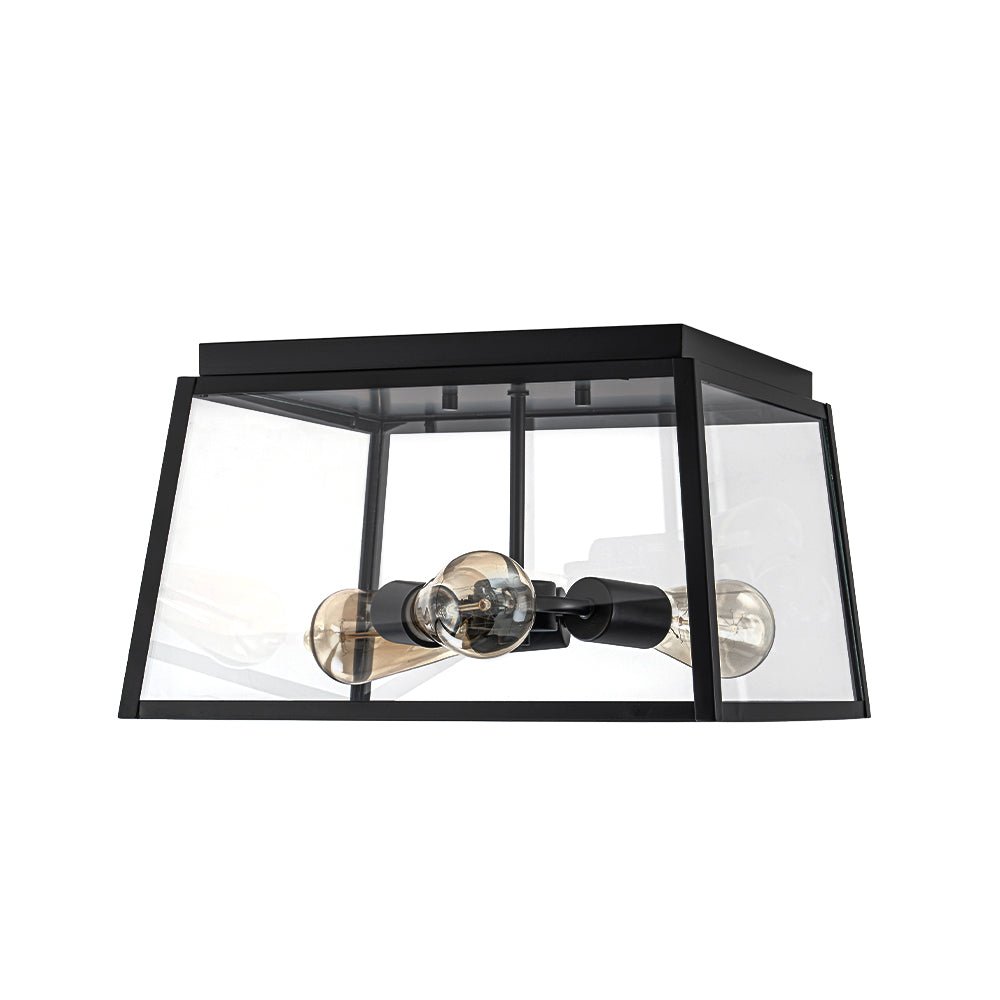 Gloruvyr Square Box Clear Glass Ceiling Light