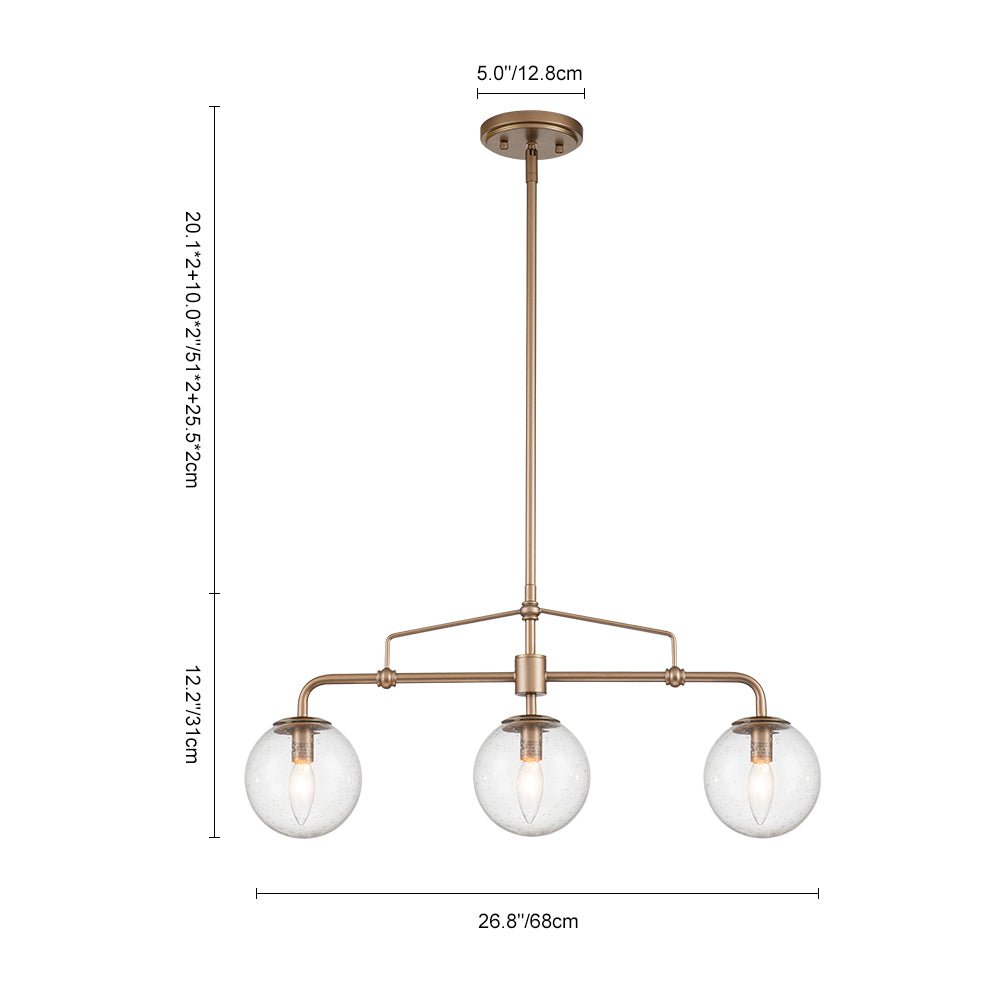 Himinunix Bubble Linear Metal Pendant