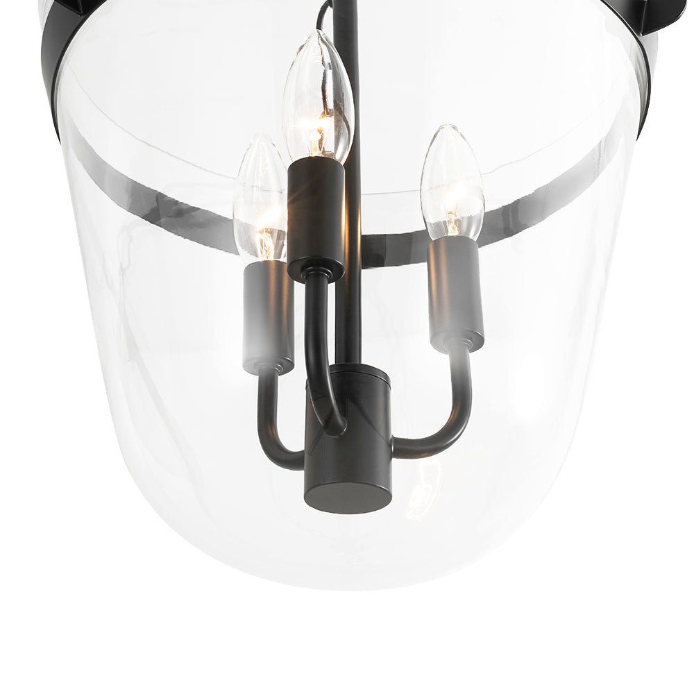 Fyrsta Postmodern luxury Glass Pendant / Semi Flush Ceiling Light