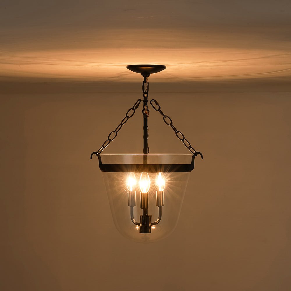 Fyrsta Postmodern luxury Glass Pendant / Semi Flush Ceiling Light