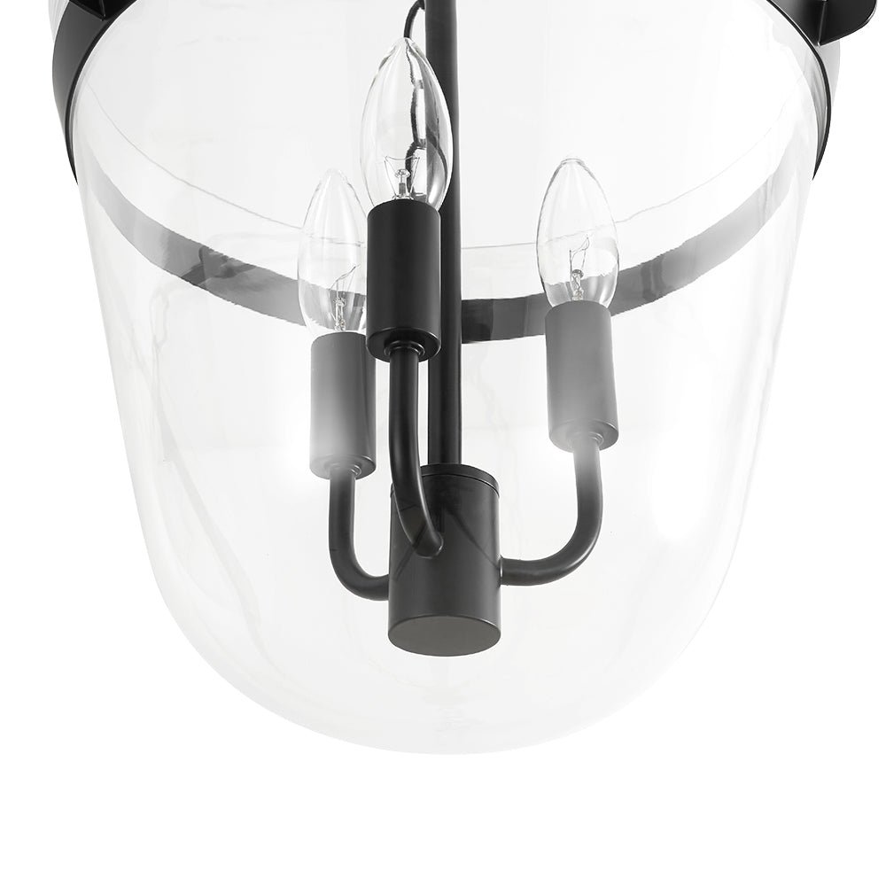 Fyrsta Postmodern luxury Glass Pendant / Semi Flush Ceiling Light