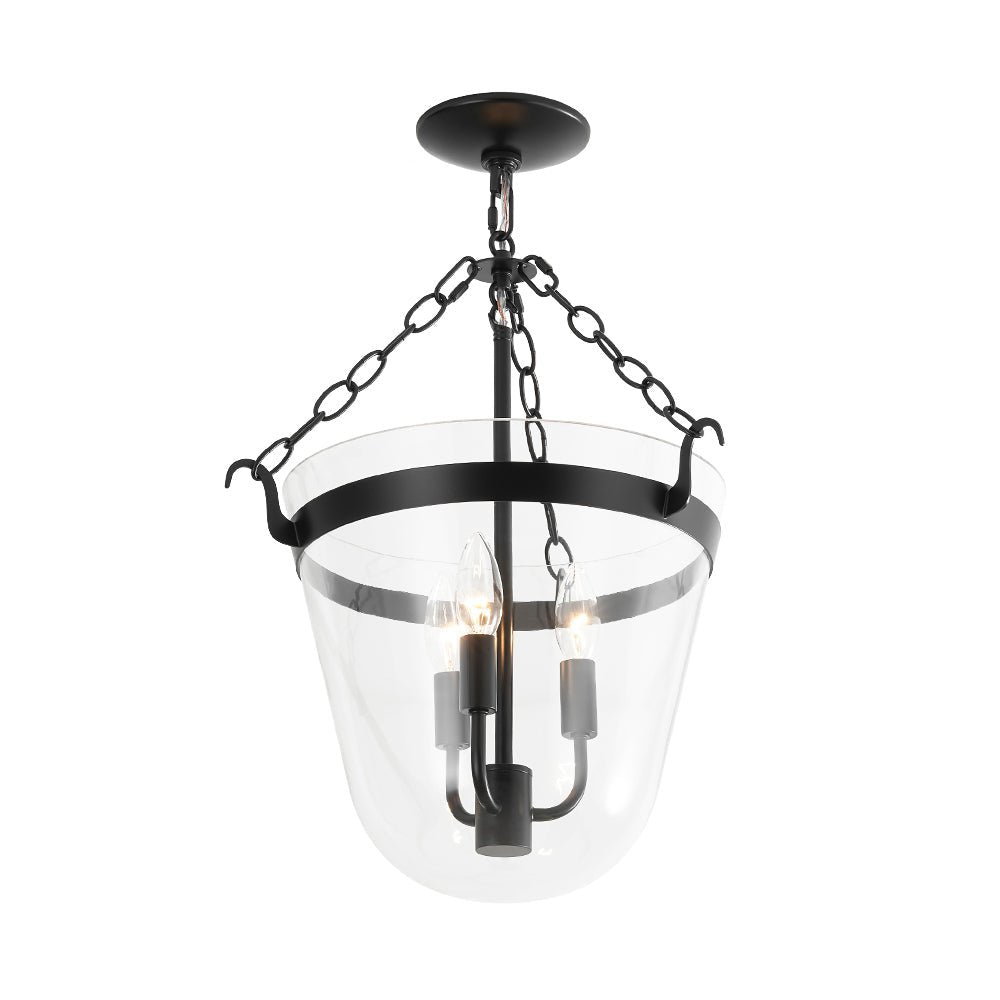 Fyrsta Postmodern luxury Glass Pendant / Semi Flush Ceiling Light