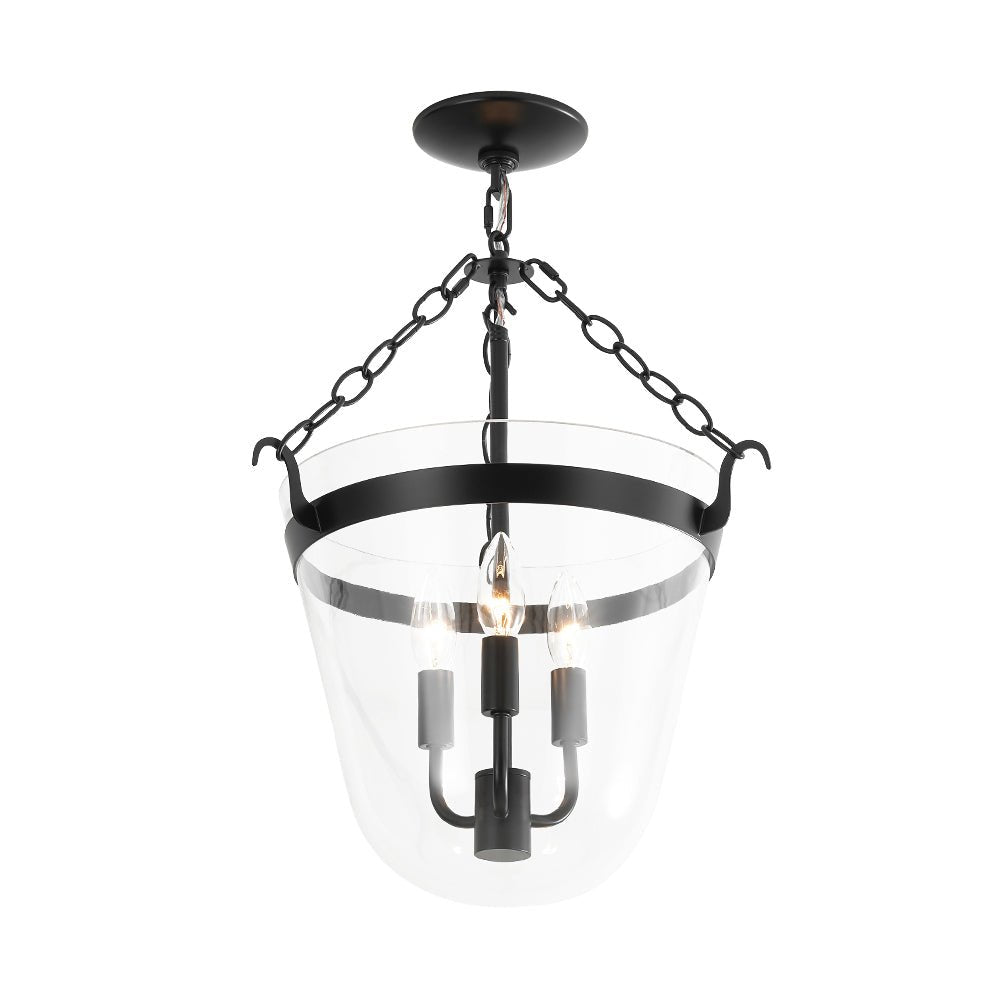 Fyrsta Postmodern luxury Glass Pendant / Semi Flush Ceiling Light