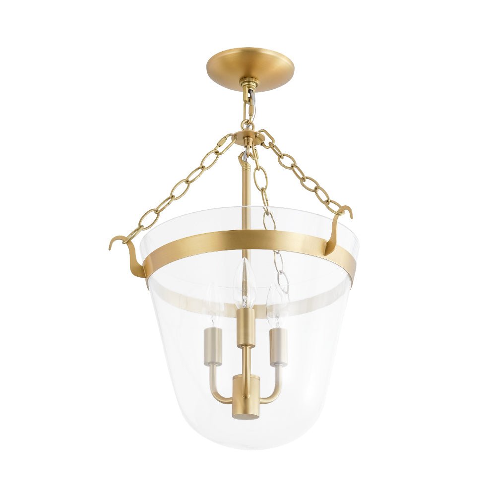Fyrsta Postmodern luxury Glass Pendant / Semi Flush Ceiling Light