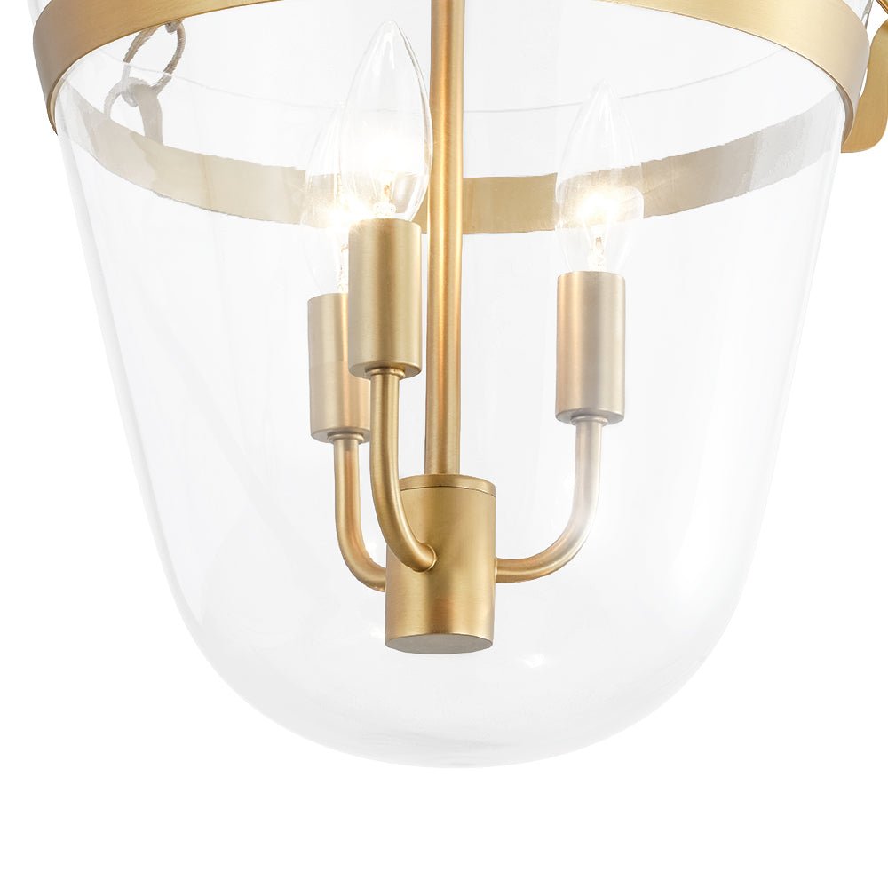 Fyrsta Postmodern luxury Glass Pendant / Semi Flush Ceiling Light