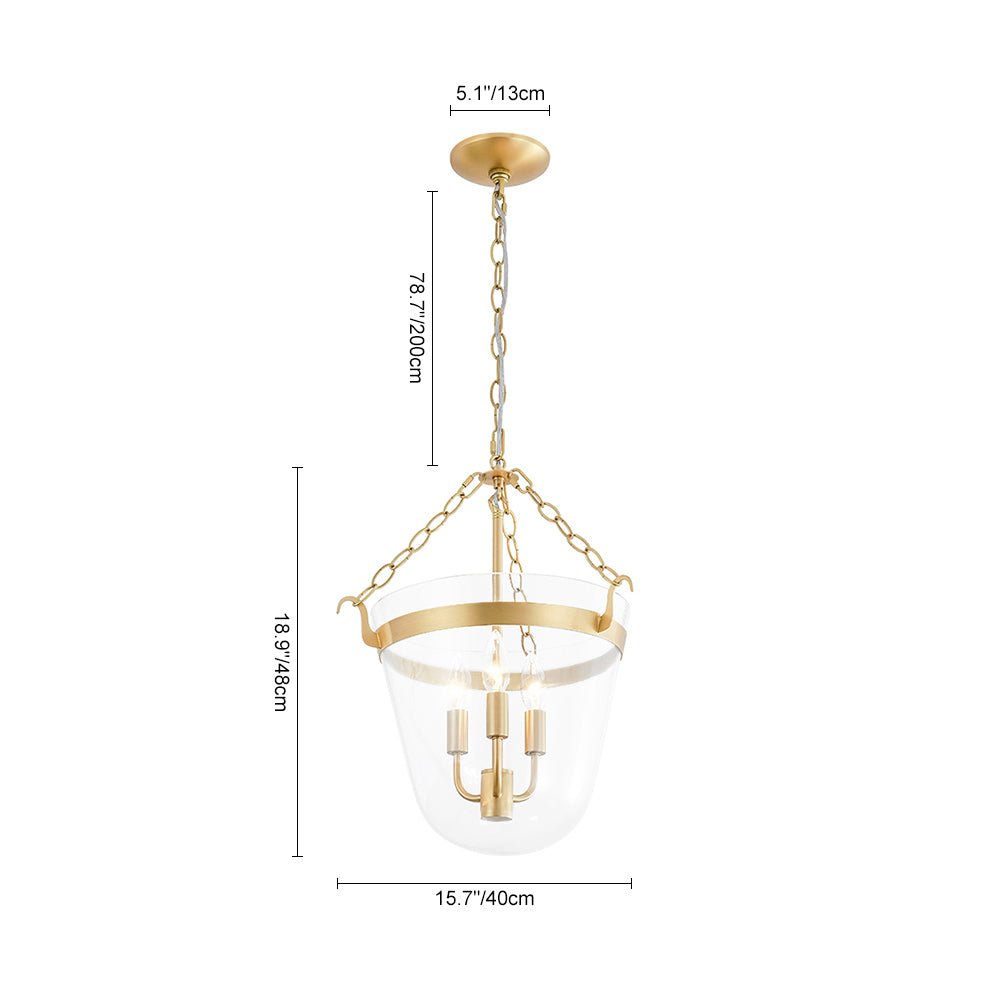 Fyrsta Postmodern luxury Glass Pendant / Semi Flush Ceiling Light