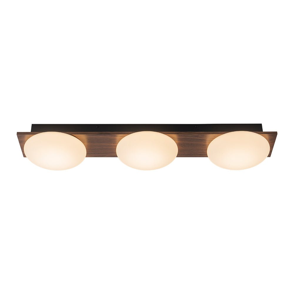 Ulfuva LED Rustic Linear Metal Flush Mount Light