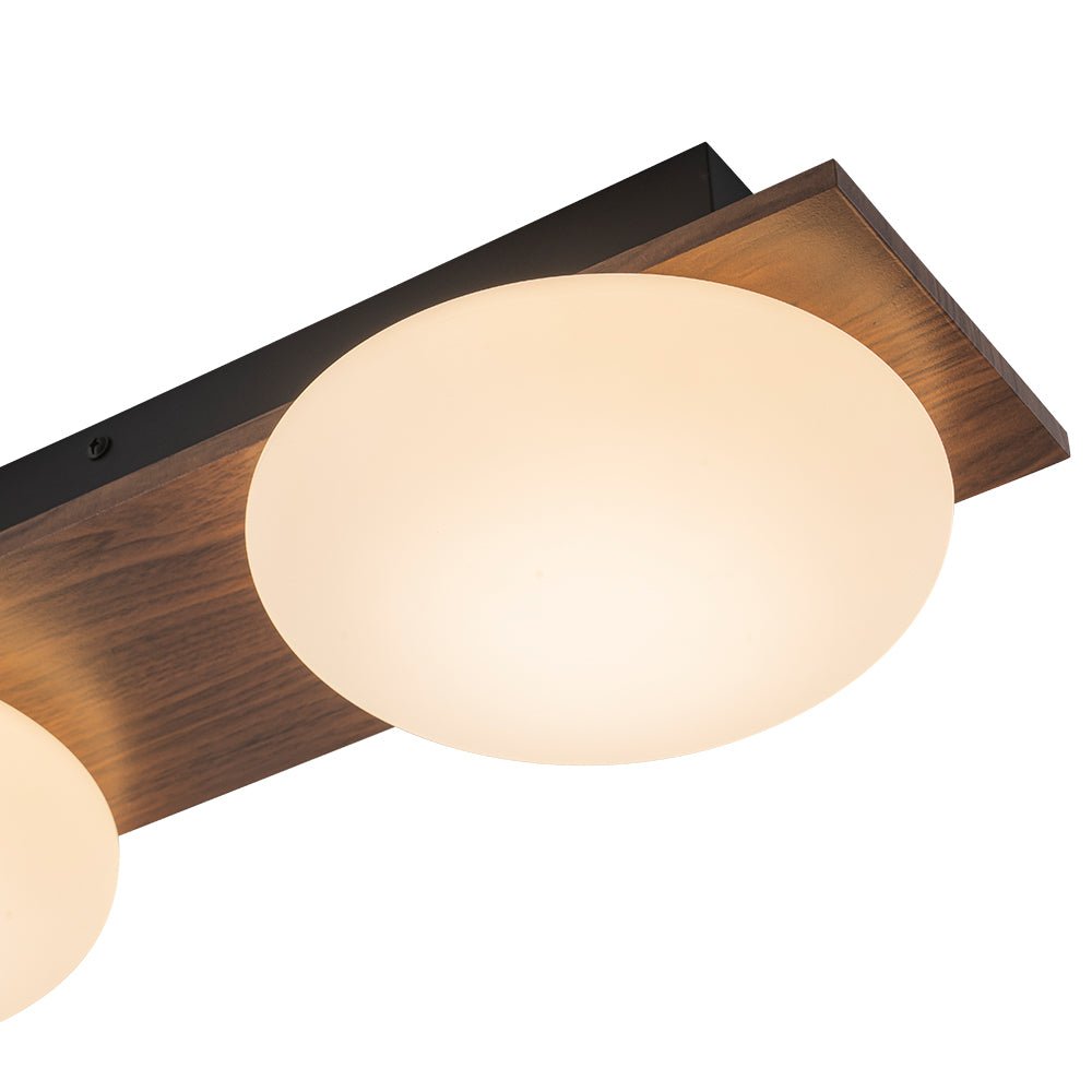 Ulfuva LED Rustic Linear Metal Flush Mount Light