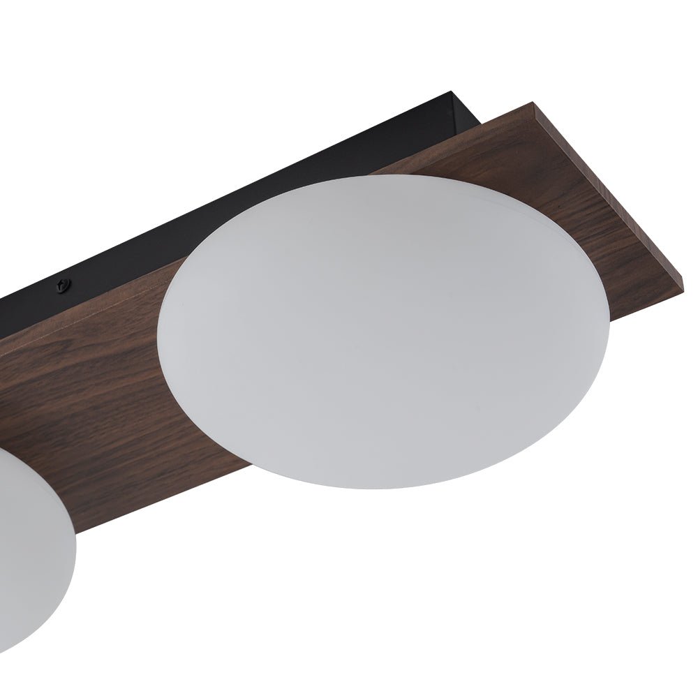 Ulfuva LED Rustic Linear Metal Flush Mount Light