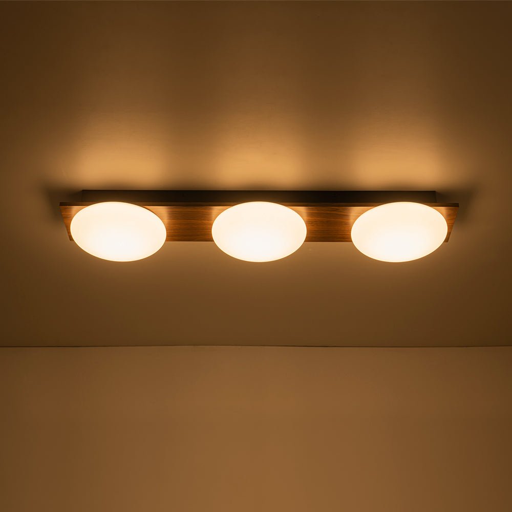 Ulfuva LED Rustic Linear Metal Flush Mount Light