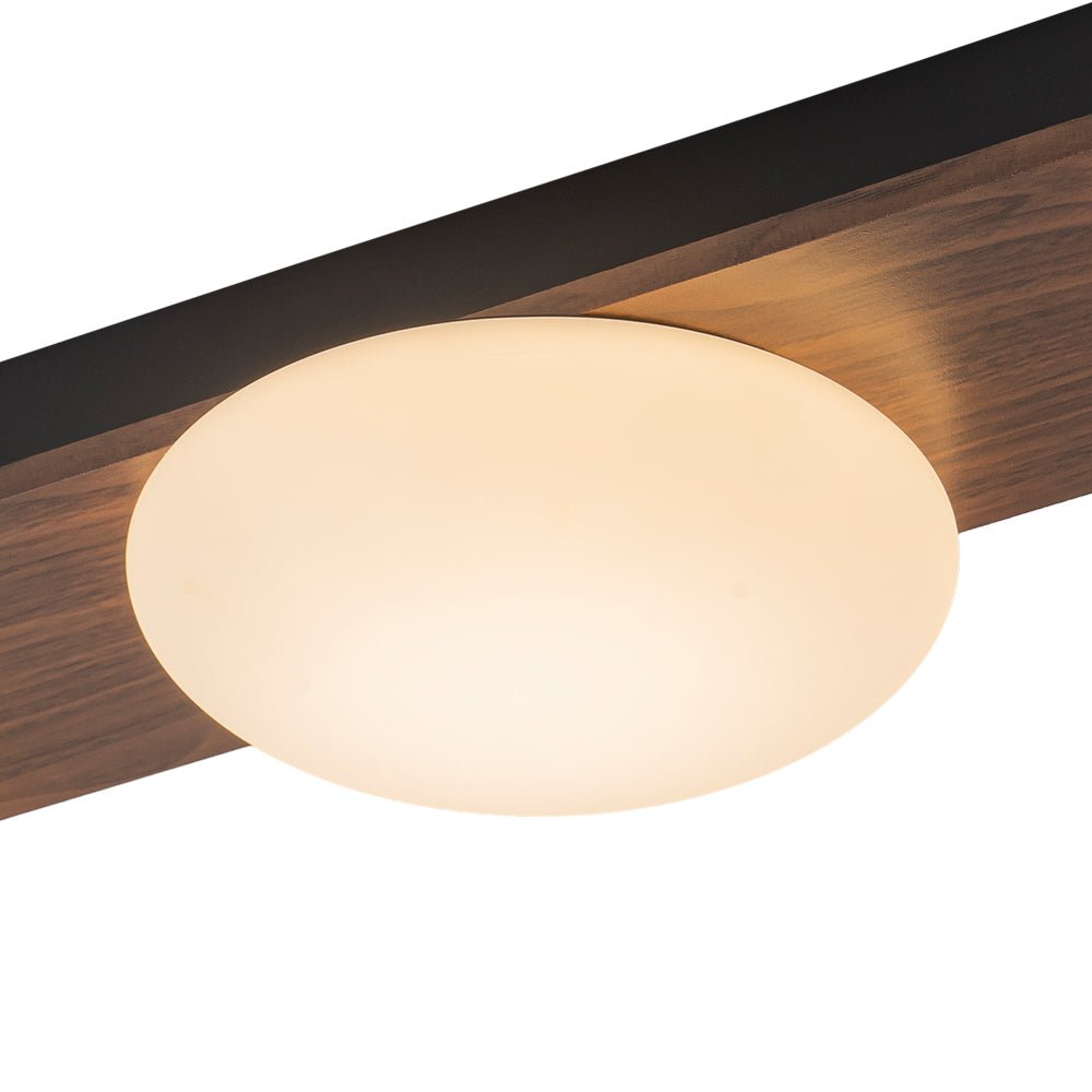 Ulfuva LED Rustic Linear Metal Flush Mount Light
