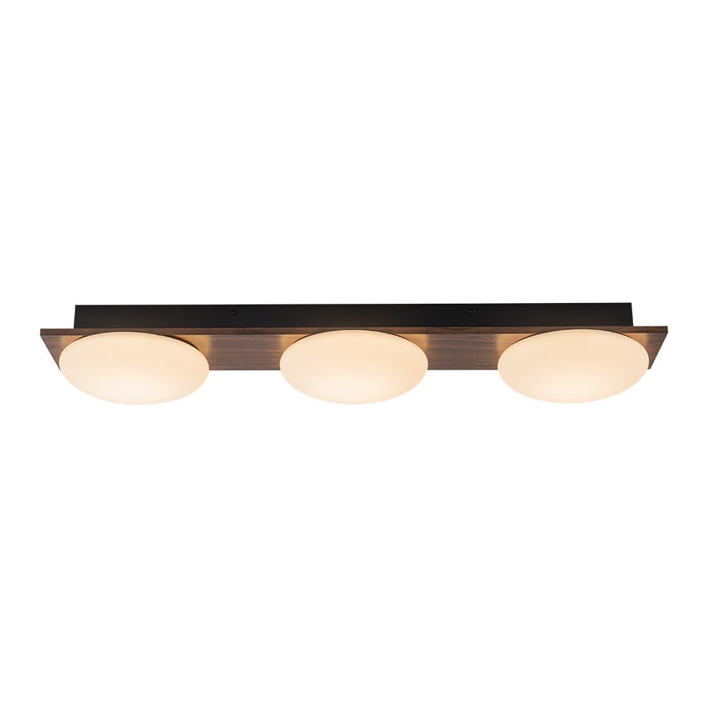 Ulfuva LED Rustic Linear Metal Flush Mount Light
