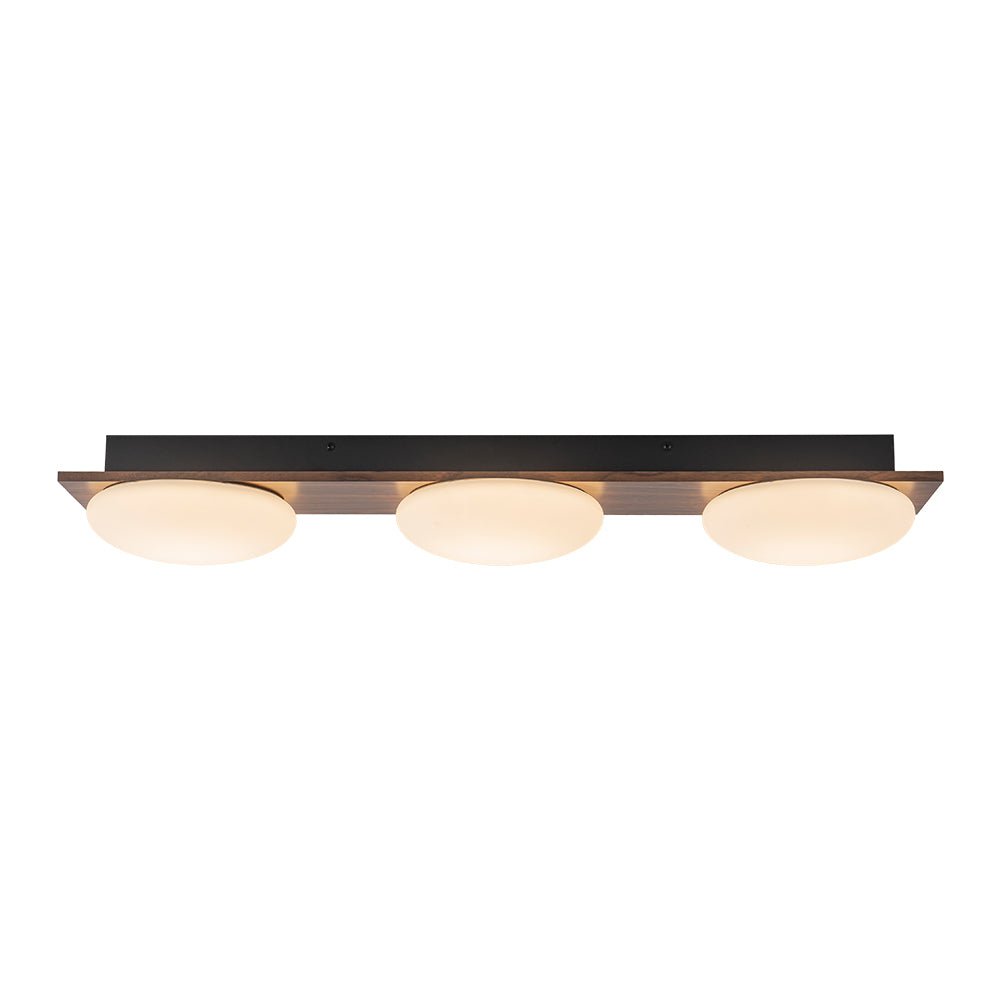 Ulfuva LED Rustic Linear Metal Flush Mount Light