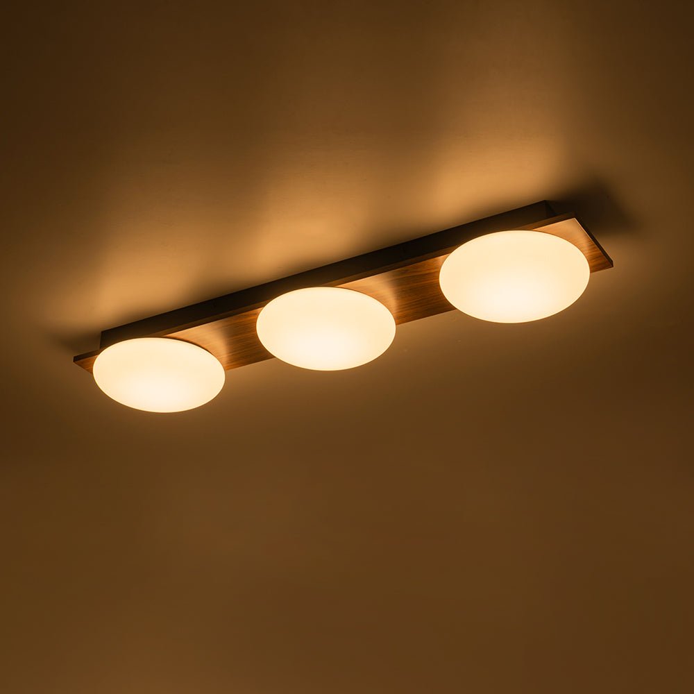 Ulfuva LED Rustic Linear Metal Flush Mount Light