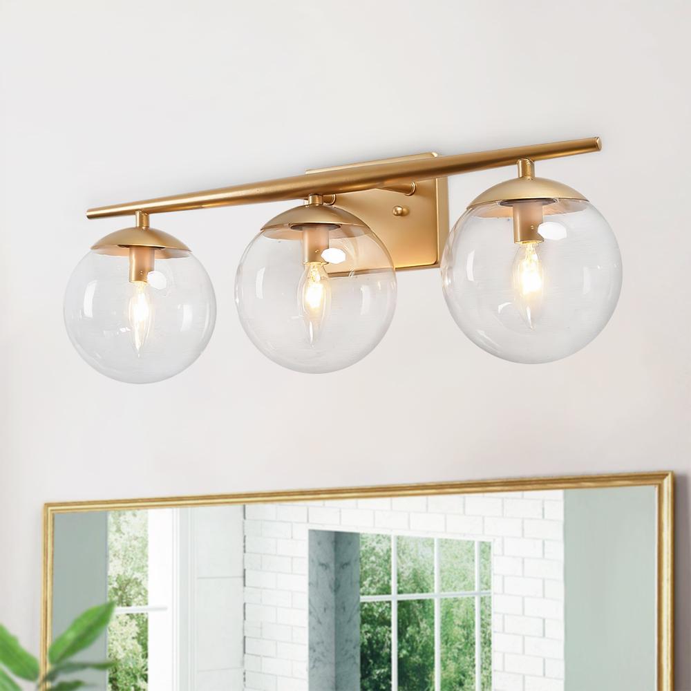 Tindur Globe Modern Metal Vanity Wall Light