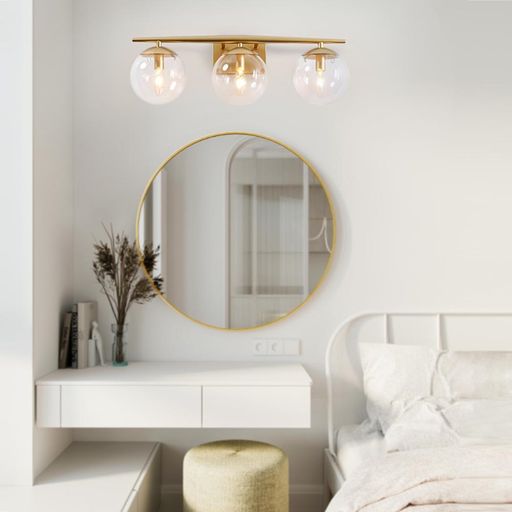 Tindur Globe Modern Metal Vanity Wall Light