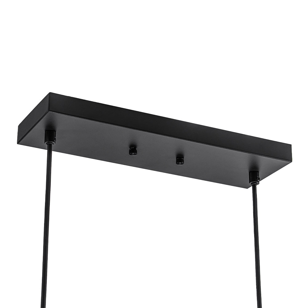Ulfuvum Gradual Shade Linear Smoked Glass Pendant Light