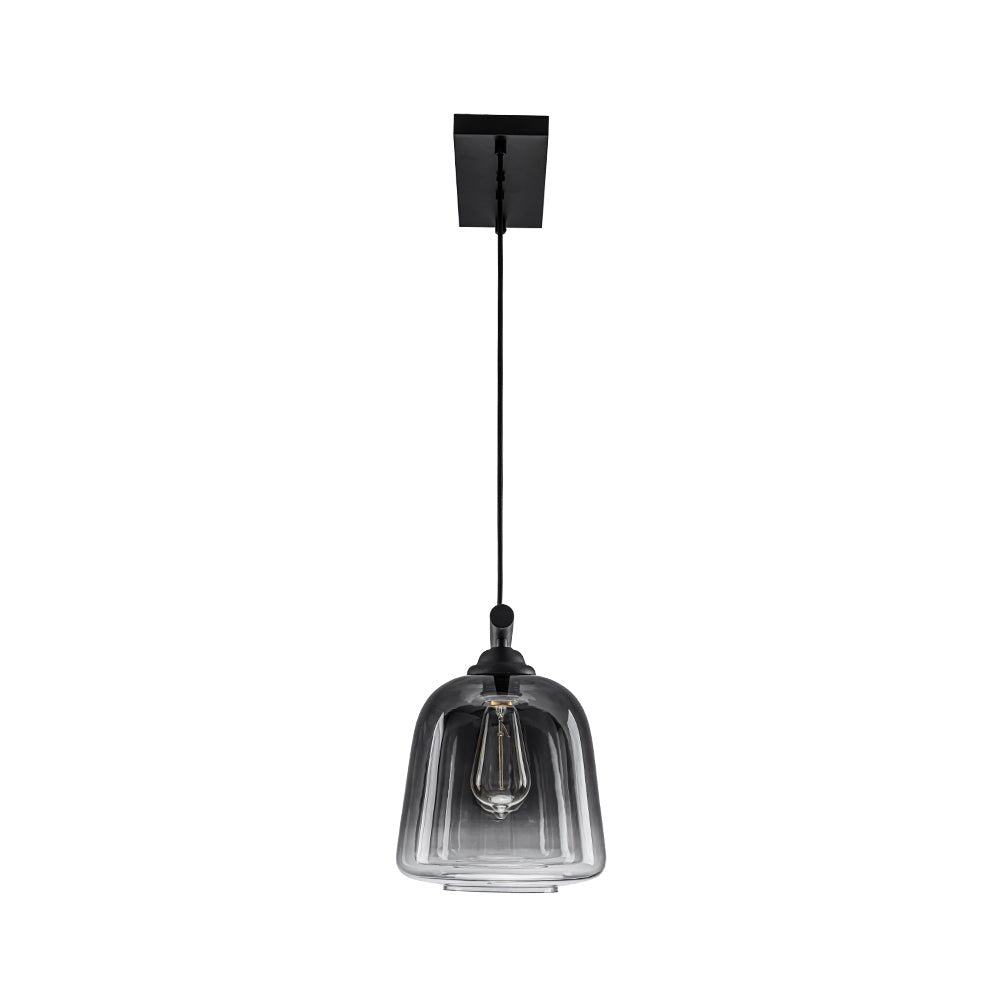 Ulfuvum Gradual Shade Linear Smoked Glass Pendant Light