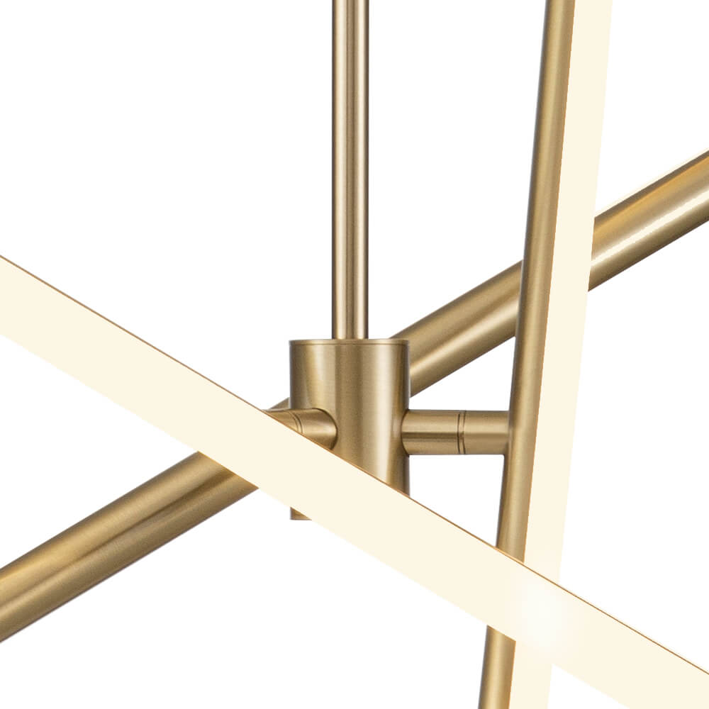 Jarnsid Modern Sputnik Metal Chandelier - Lamp Copper