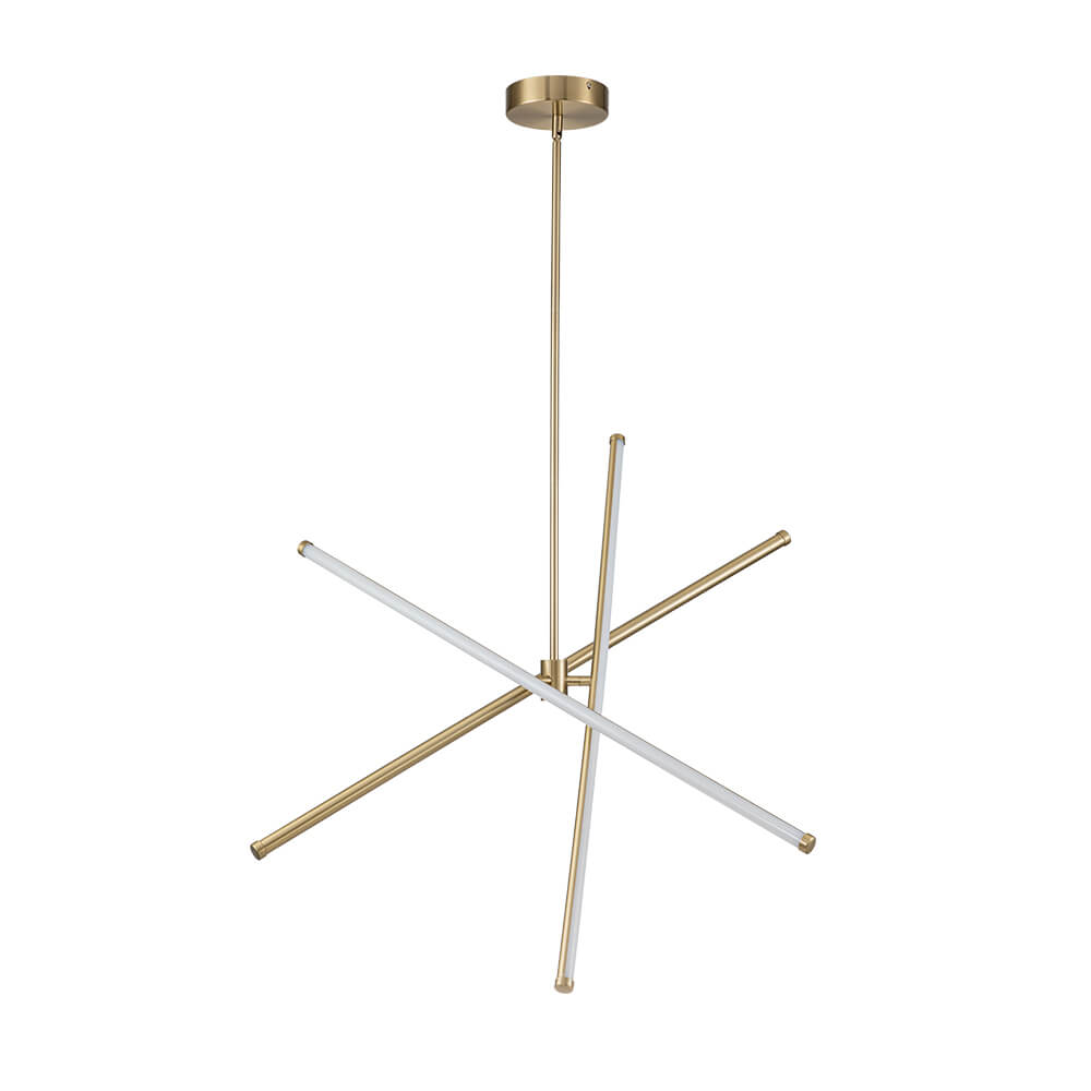 Jarnsid Modern Sputnik Metal Chandelier - Lamp Copper