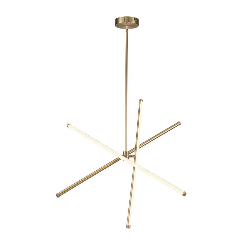 Jarnsid Modern Sputnik Metal Chandelier - Lamp Copper