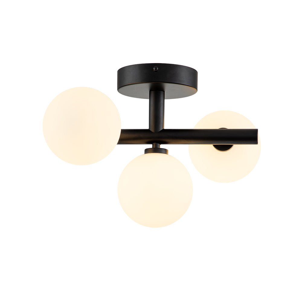 Nordvind Modern Opal Glass Semi Flush Mount Ceiling Light