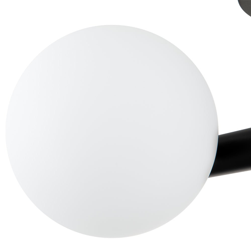 Nordvind Modern Opal Glass Semi Flush Mount Ceiling Light