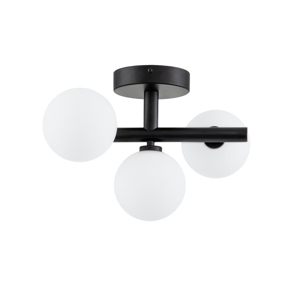 Nordvind Modern Opal Glass Semi Flush Mount Ceiling Light
