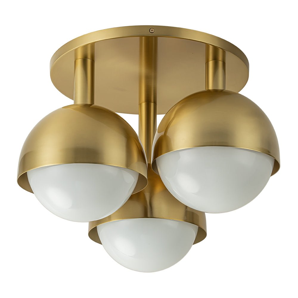 Pustur Minimalist Opal Glass Semi Flush Mount Light