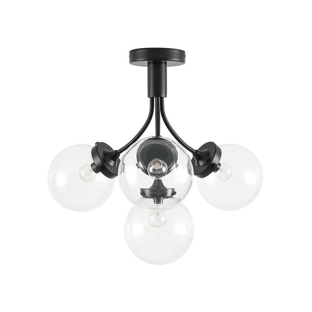 Ljomuva Bloom Globe Glass Semi Flush Mount Ceiling Light