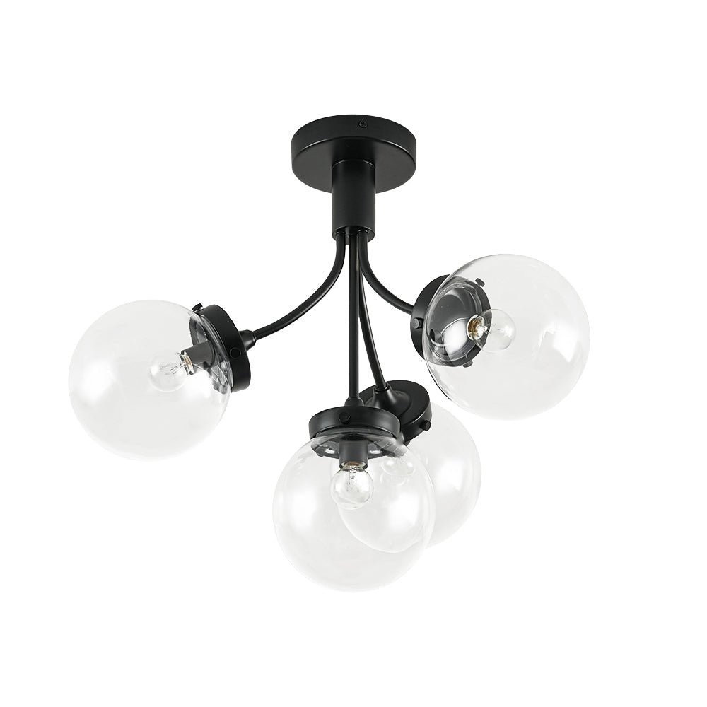 Ljomuva Bloom Globe Glass Semi Flush Mount Ceiling Light