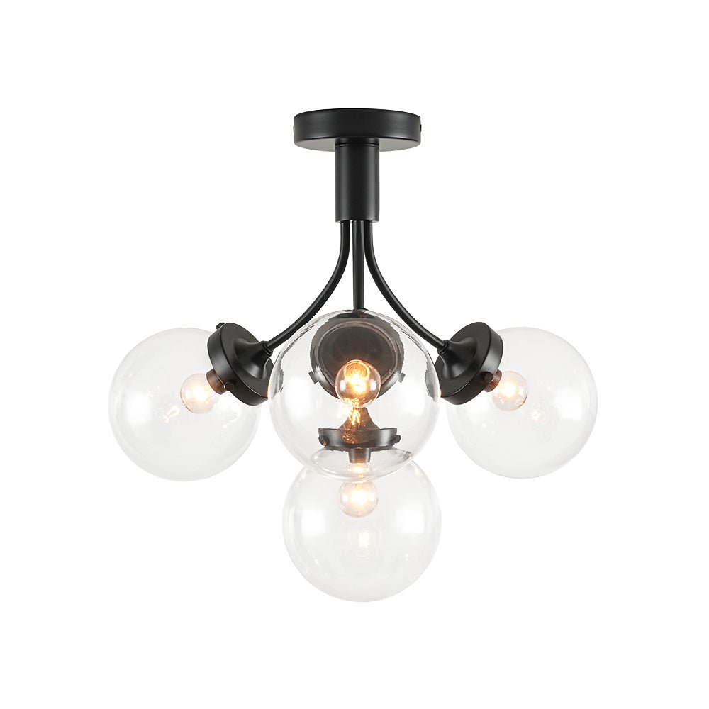Ljomuva Bloom Globe Glass Semi Flush Mount Ceiling Light