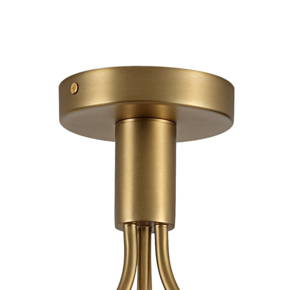 Ljomuva Bloom Globe Glass Semi Flush Mount Ceiling Light