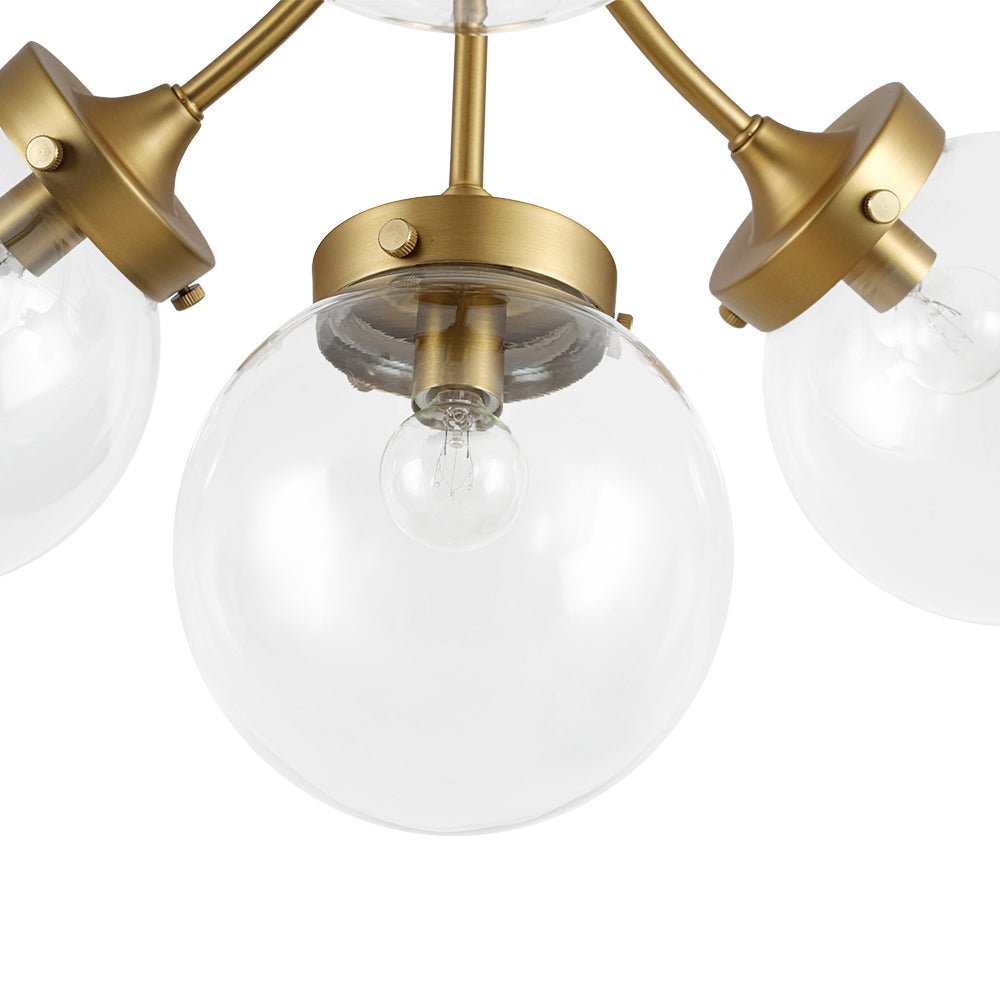 Ljomuva Bloom Globe Glass Semi Flush Mount Ceiling Light