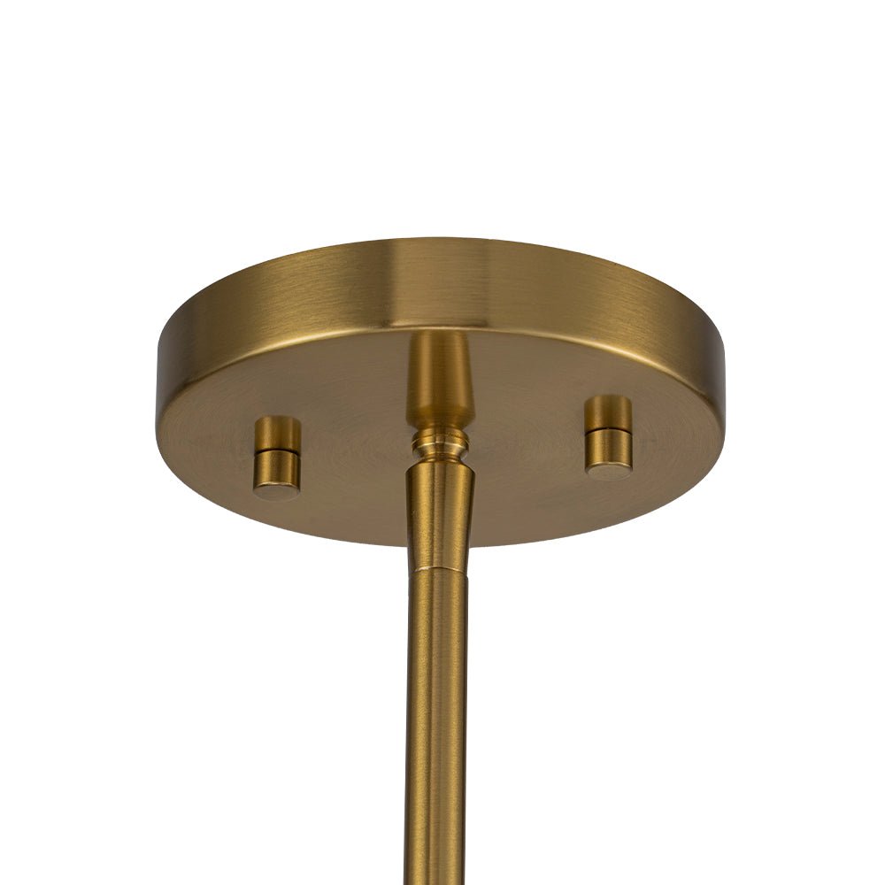 Tinduvo Modern Brass White Linen Pendant Light