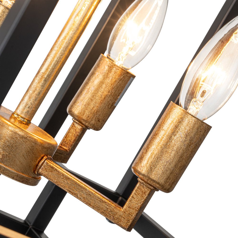 Glorunix Candle Style MetalSemi Flush Ceiling Light